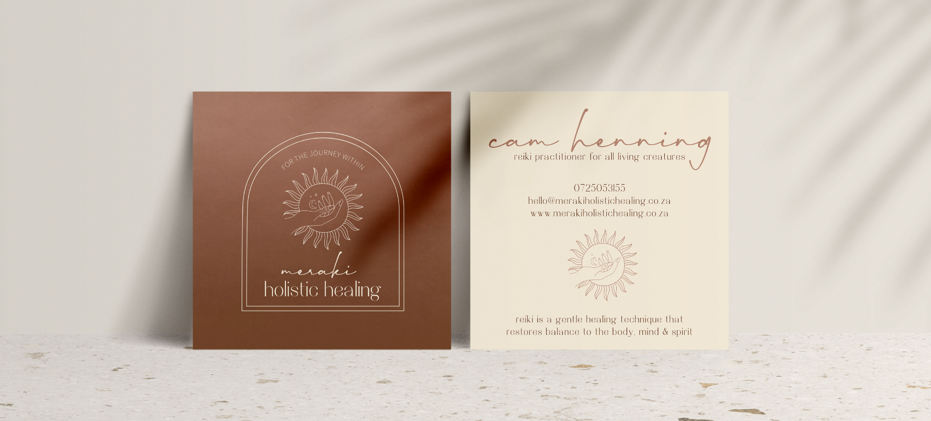 holistic healing business cards