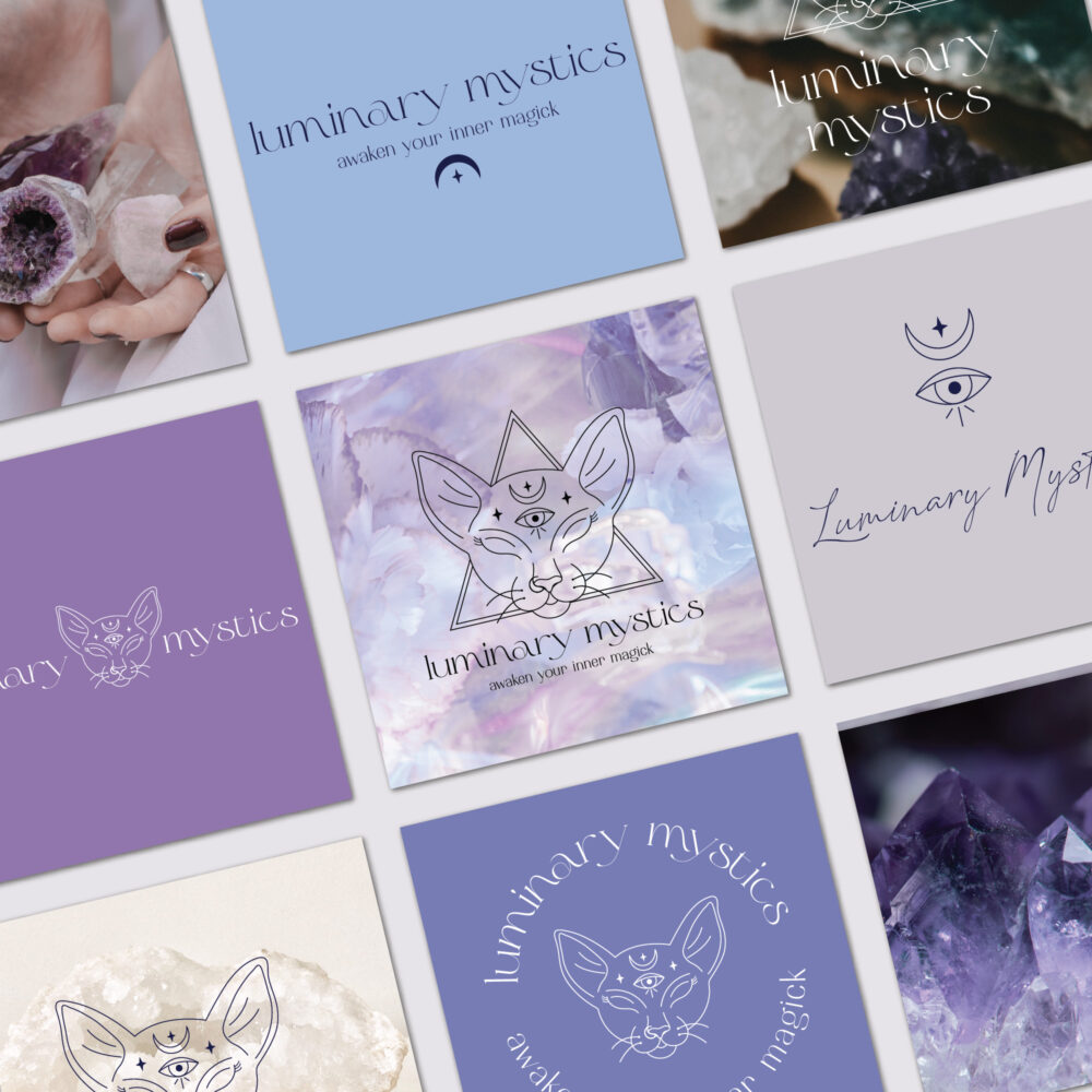 Mystical and spiritual premade brand semi custom branding
