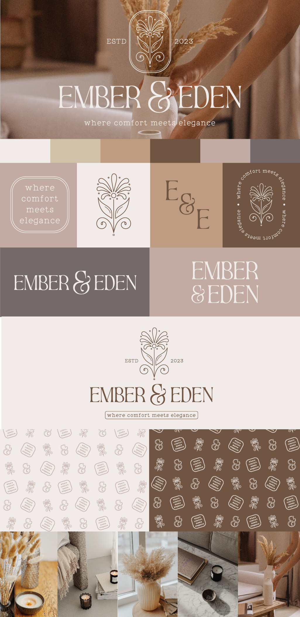 Premade branding, semi custom logo, plant logo, nursery logo, plant branding